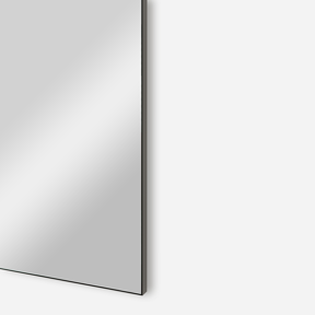 Storke Nero rechthoekig badkamerspiegel zwart 48 x 100 cm