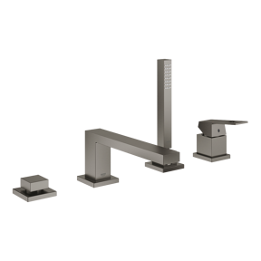 Grohe Eurocube 4-gats badrandkraan Brushed Hard Graphite
