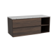 Storke Edge meuble salle de bains avec tablette pour vasques Tavola