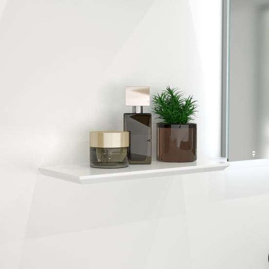 Storke Edge wandplank mat wit 40x16cm