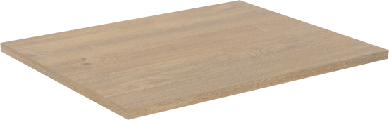 Linie Lado enkel wastafelblad natuur eiken melamine 60 x 46 cm