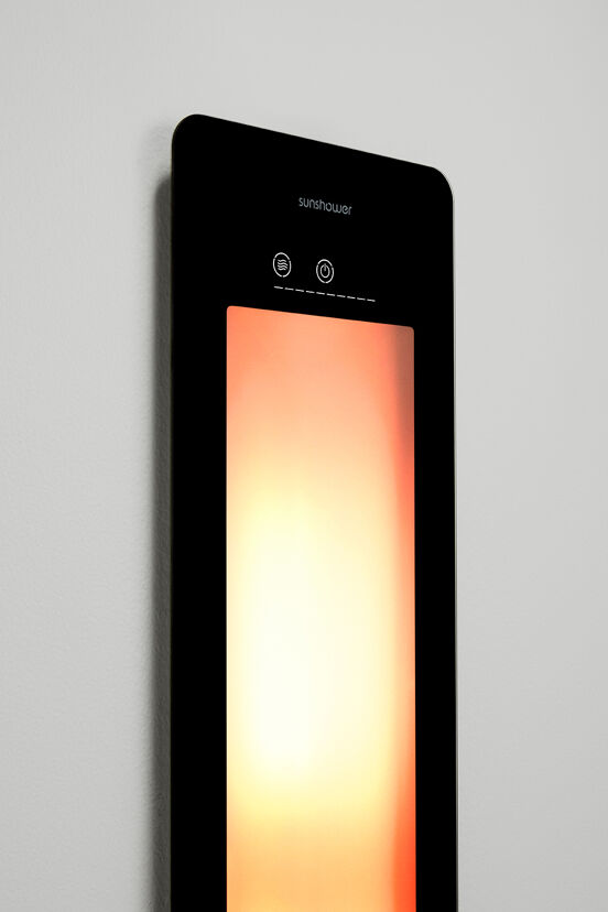 Sunshower One L Infrarood Inbouw black