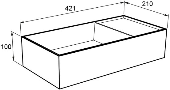 Balmani Forma zwevend toiletmeubel 42 x 21 cm amerikaans notenhout met Loop wastafel in matte Solid Surface