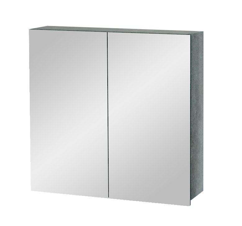 Balmani Lucida spiegelkast 75 x 72 cm beton donkergrijs