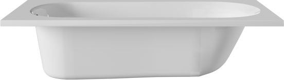 Linie Tessa baignoire encastrable simple 160 x 70 cm acrylique blanc brillant