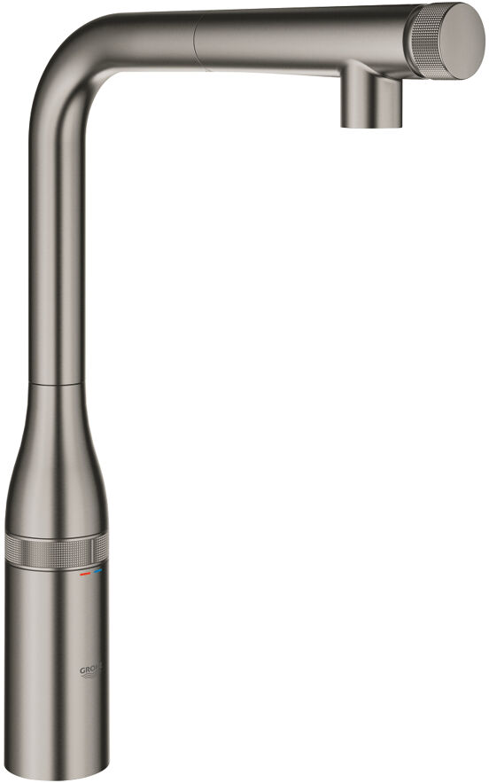 Grohe Essence Smartcontrol keukenkraan met uittrekbare kop Brushed Hard Graphite 31615AL0