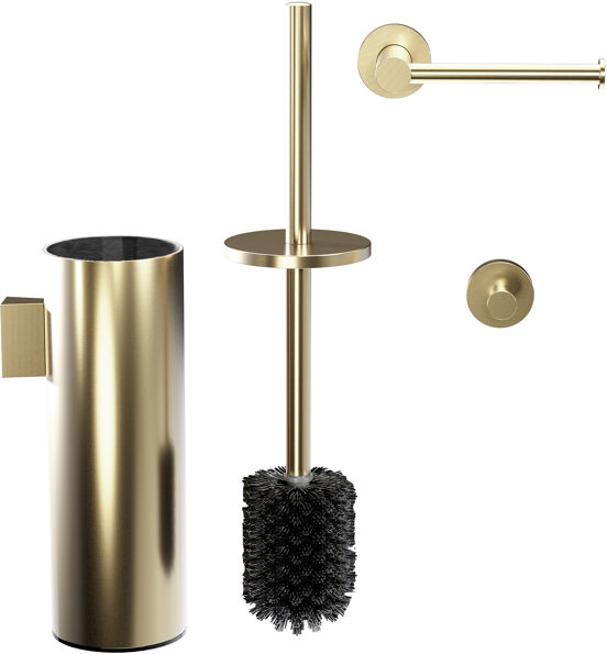 Blaufoss Harmony wc-accessoireset Brushed Champagne Gold