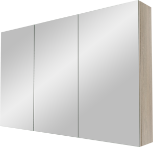 Linie Montro spiegelkast 120 x 75 cm grijze eik