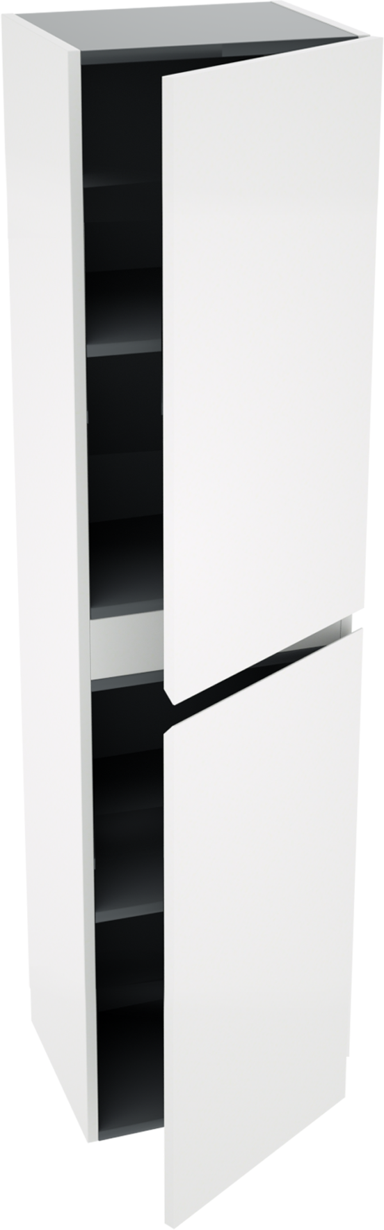 Linie Lado hängender Hochschrank weiß matt 35 x 30 x 140 cm