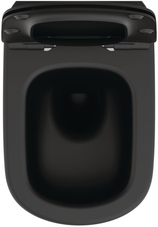 Ideal Standard Tesi wc suspendu noir mat bride de rinçage fine, kit d'isolation inclus