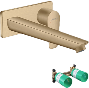 Hansgrohe Talis E inbouw wastafelkraan Brushed Bronze incl. inbouwelement