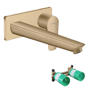 Hansgrohe Talis E Unterputz-Wachbecken Armatur: Brushed Bronze, Einbauelement inklusive