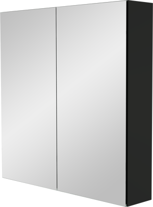 Storke Reflecta spiegelkast 75 x 75 cm mat zwart