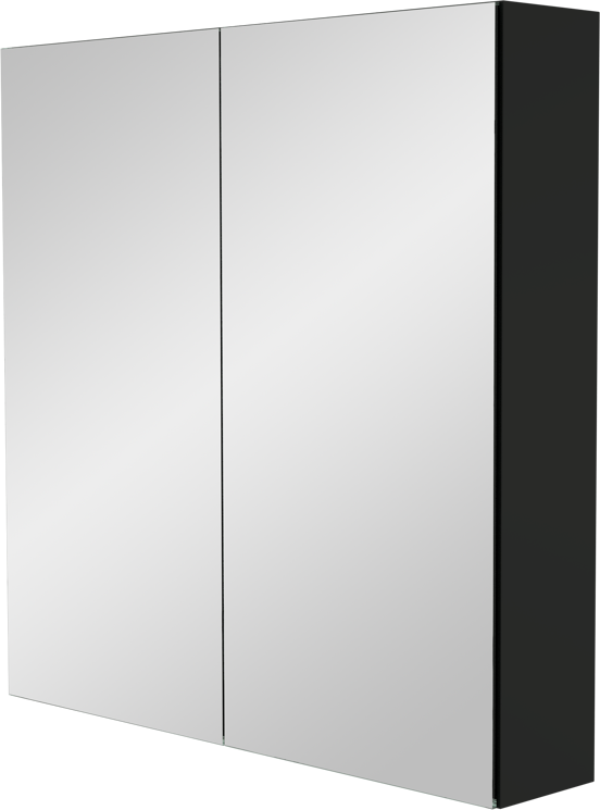 Storke Reflecta spiegelkast 75 x 75 cm mat zwart