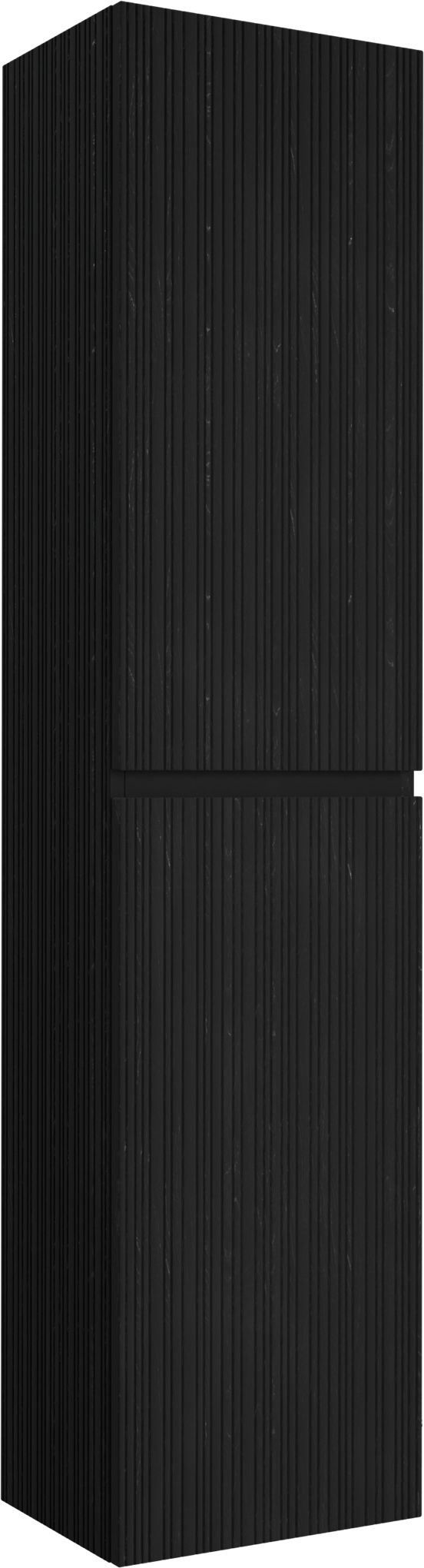 Storke Ribs zwevende badkamerkast zwarte eik 40 x 30 x 170 cm