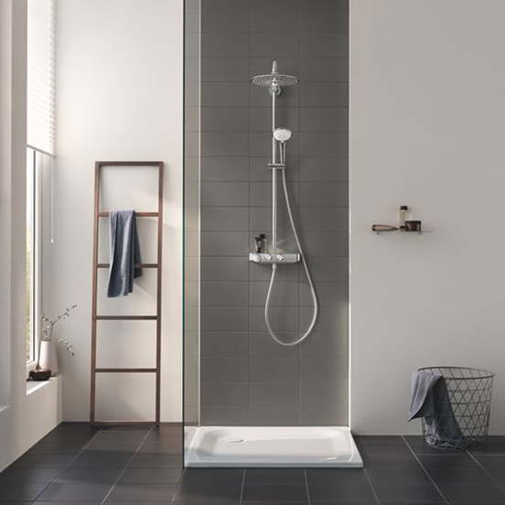 Grohe Euphoria SmartControl System 260 Mono colonne de douche de pluie mitigeur thermostatique chrome brillant