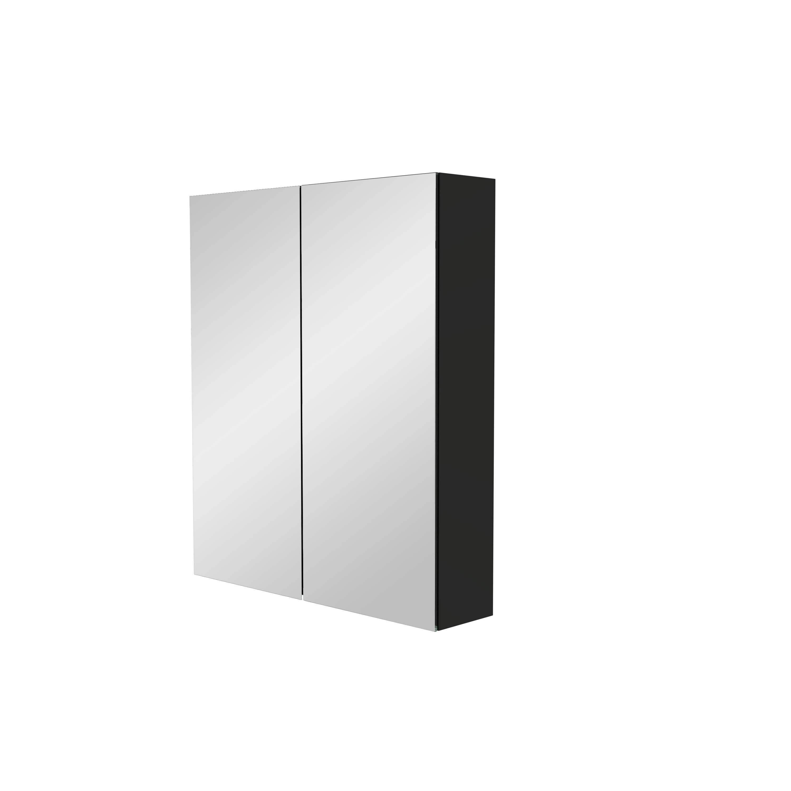 Storke Reflecta spiegelkast 65 x 75 cm mat zwart