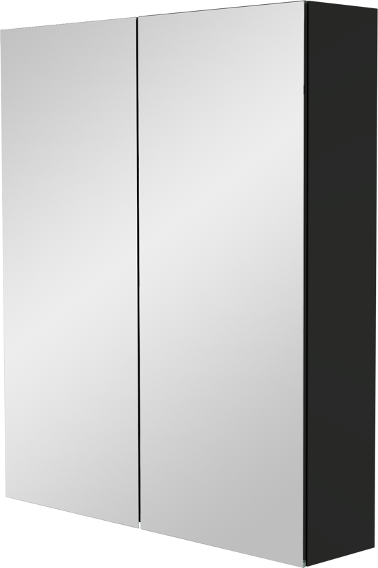 Storke Reflecta armoire de toilette 65 x 75 cm noir mat