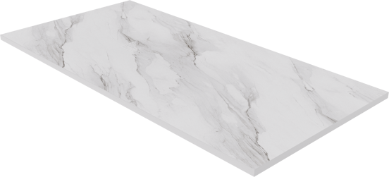 Luca Varess Suite douchebak 180 x 90 cm composietmarmer Marble White 