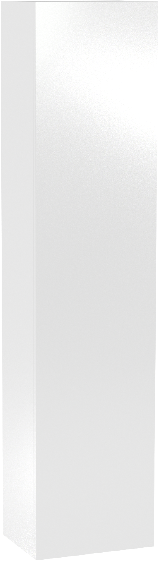 Storke Edge colonne salle de bains suspenduee avec miroir blanc mat 40 x 30 x 170 cm