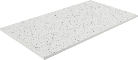 Balmani Impress receveur de douche 160 x 90 cm marbre composite blanc/noir terrazzo mat structure rock
