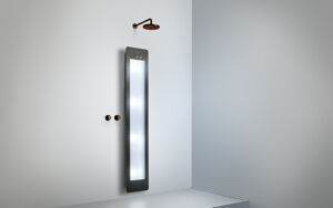 Sunshower Plus L en saillie en noir avec lumière infrarouge et UV