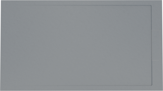 Balmani Indus douchebak 160 x 90 cm composietmarmer donkergrijs leisteenstructuur