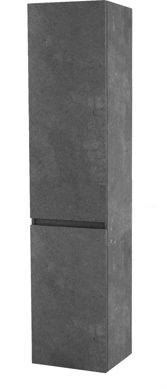 Balmani Lucida staande badkamerkast rechts beton donkergrijs 45 x 35 x 195 cm