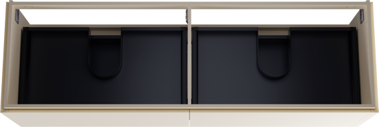 Balmani Eclips meuble sous-lavabo suspendu 180 x 55 cm Sandbeige 4 tiroirs