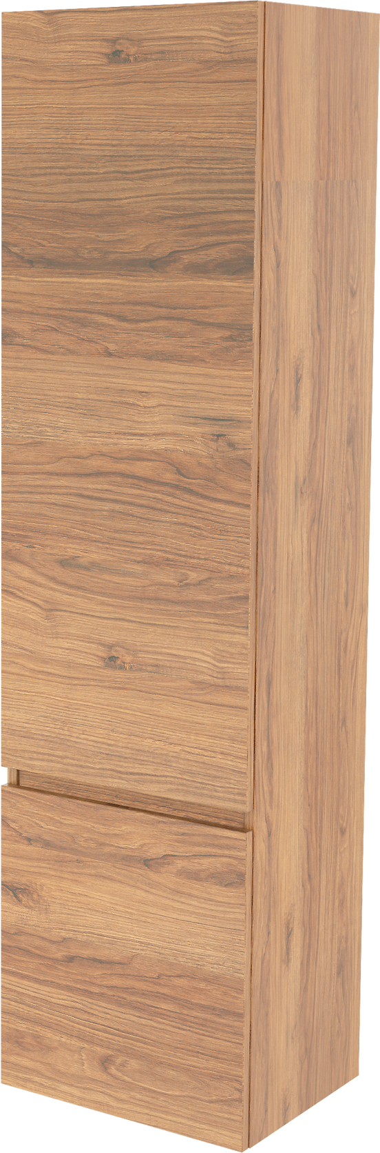 Balmani Lucida Badhochschrank: Hängend, links, Teak, 45 x 35 x 169 cm