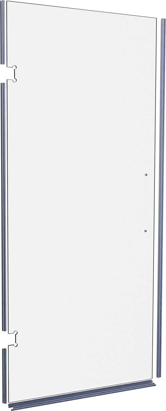 Balmani Modular Glaspaneel en deurdichting voor douchedeur 941mm Helder glas
