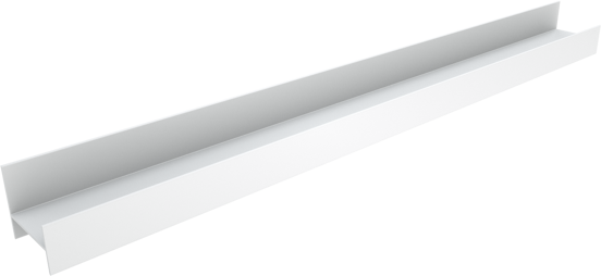 Blaufoss Blackline Tilli étagère murale blanc mat 82 x 8 cm
