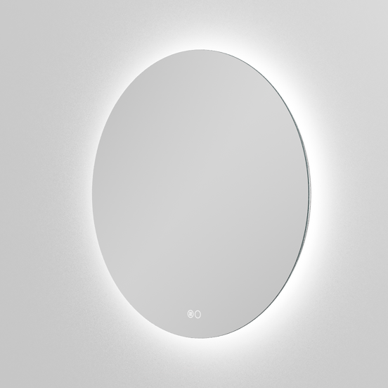 Balmani Giro Touch rond badkamerspiegel Ø 60 cm met spiegelverlichting en anti-damp