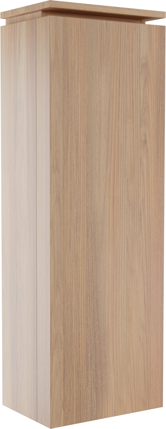 Balmani Eclips zwevende badkamerkast links Teak 44 x 32 x 130 cm