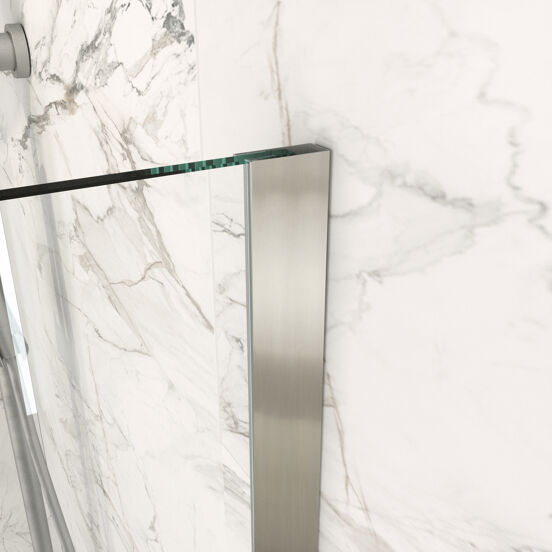 Balmani Modular inloopdouche 160 x 200 cm helder glas Brushed CoolMetal profiel