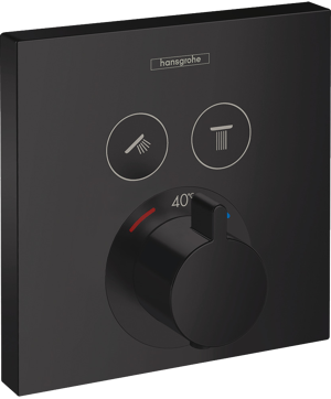 Hansgrohe Showerselect S thermostat de douche encastré 2 fonctions noir mat