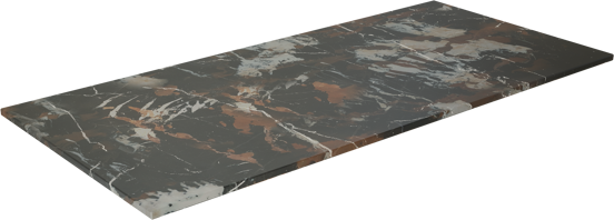 Balmani Stretto tablette simple marbre Portoro Gold 120 x 55 cm