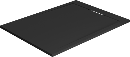 Balmani Andes duschwanne 120 x 90 cm Top Solid schwarz matt