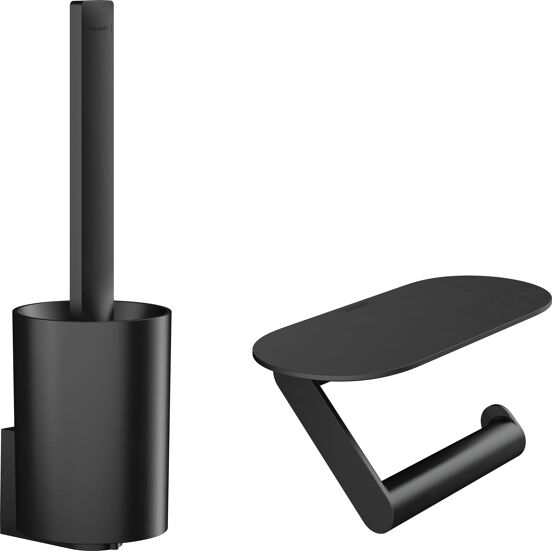 Hansgrohe WallStoris WC-Accessoires-Set schwarz matt