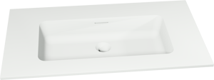 Storke Mata Einzelwaschtisch, Solid Surface matt, 80 x 46 cm