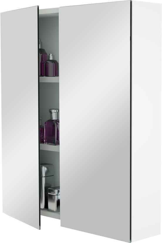 Storke Reflecta spiegelkast 65 x 75 cm mat wit