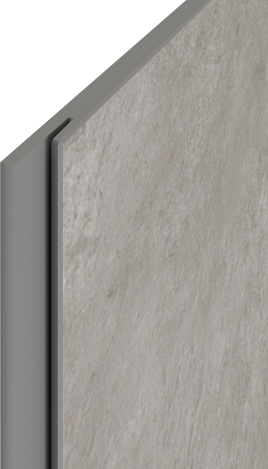 Linie Plato set douchewandpanelen 90 x 90 x 210 cm pvc betongrijs Bolero