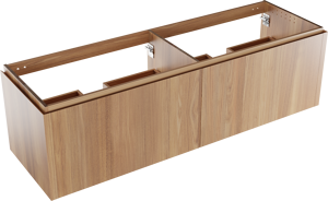 Balmani Eclips zwevende wastafelonderkast 180 x 55 cm Teak 4 lades