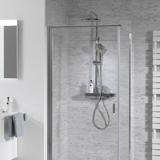 Blaufoss Dreamblade MT 250 colonne de douche de pluie tablette mitigeur thermostatique chrome brillant