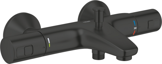 Grohe Precision Start Opbouw badkraan thermostatisch mat zwart