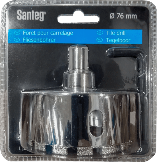 Santeg diamantboor met centreerpunt Ø 76mm