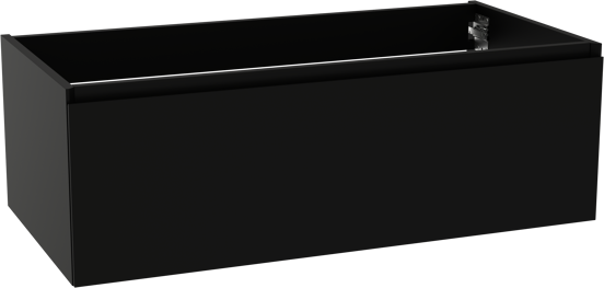 Storke Edge meuble sous-vasque suspendu 105 x 52 cm noir mat 1 tiroir