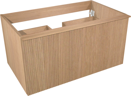 Balmani Forma meuble sous-vasque suspendu 90 x 55 cm chêne naturel 2 tiroirs