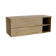 Storke Edge Badmöbel Set mit Panton Waschtischplatte für Aufsatzwaschbecken