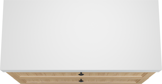 Balmani Lemon meuble salle de bains à poser 120 x 55 cm, plaqué chêne naturel avec Dominus tablette simple ou double en blanc mat